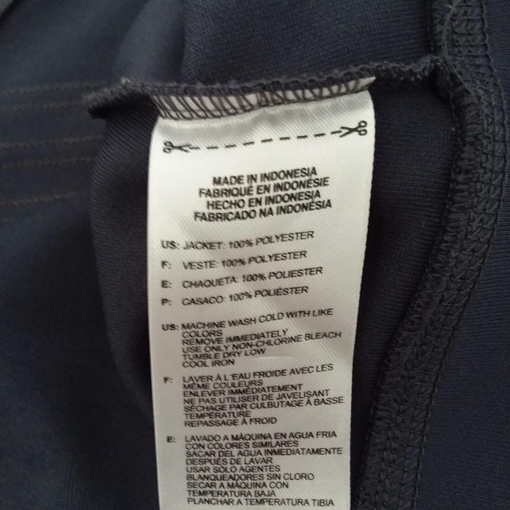 Adidas long sleeve zip-up grey pink jacket - Picture 7 of 8